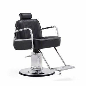 헤어샵 의자 메이크업샵 유압 발판 펌프스 블랙 볼드 실 스타일A 높낮이조절