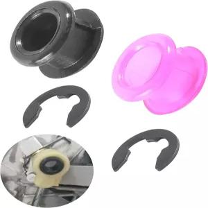 UNLRAE 2PCS 시프터 부싱 자동차 액세서리 고무 변속 케이블 클립 포함 변속기 링크 부시 수리 도구 키트