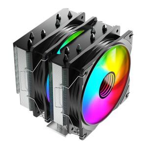 DT600 트윈 타워 CPU 쿨러 4PIN PWM 공냉식 컴퓨터 라디에이터 PC 케이스 팬용 멀티 플랫폼 온도 제어