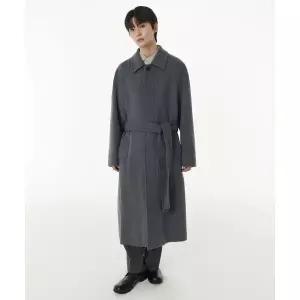 무신사스탠다드 MUSINSA STANDARD 울 블렌드 맥시 발마칸 로브 코트 [미디엄 그레이]MMCCTBZ03-MR 114315