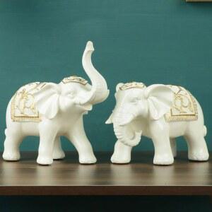 코끼리 조각상 장 풍수 개업 인테리어 조형물 소품 선물 재물운 행운