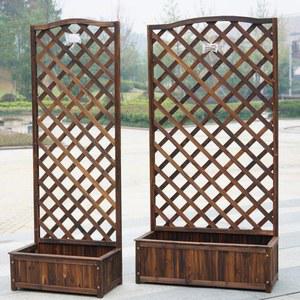 원목 화분 울타리 정원 파티션 방부목 펜스 야외 가벽 화단