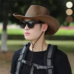 차단 바닷가 휴양지 남자모자 챙넓은모자 남자여름모자 햇빛