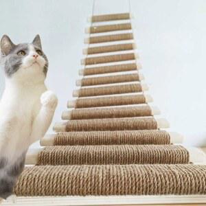 고양이벽타기 화이트캣타워 겨울 35cm 대형묘캣타워 원목 원목