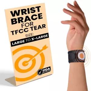 불스 TFCC 찢어진 손목 보호대 - 척골측 DRUJ 불안정성 건염 핑키 사이드 및 반복적인 부상 지원을 위한