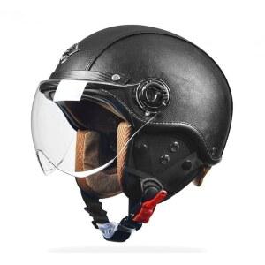 가죽헬멧 오토바이 할리 빈티지 헬멧 바이크 사계절