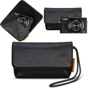 캐논 파워샷 G7 X 마크 III / G7X II 디지털 카메라용 라도 카메라 케이스 백 부드러운 가죽 보호 여행용