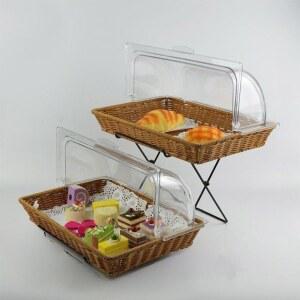 빵진열대 베이커리 카페 라탄 방충 트레이 야시장 쿠키 방진 커버 PP 플리마켓