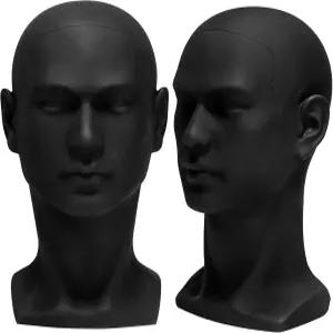 모자를 위한 ZOOFOX 남성 마네킹 헤드 마운트 홀이 있는 PVC 가발 모자 스카프 헤드폰 선글라스