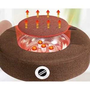 온열 방석 가정용 온체 히터 차량용 말발굽형 HK 온열쿠션 공용 따뜻한 등받이 쿠션