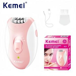 Kemei KM-189B 여성용 전문 전기 제모기, 조명 포함된 USB 충전식, 바디 헤어 트리머