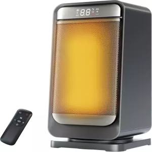 키세어 조용한 공간 히터 실내용 1500W 휴대용 전기 원격 진동 PTC 세라믹 데스크 오피스 침실용 빠른 안전