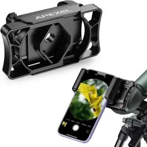 망원경 전화 어댑터 다목적 스마트폰 마운트 범용 시중의 거의 모든 광학 장비와 스마트폰에 적합합니다