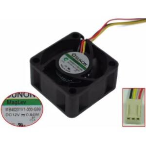 SUNON MB40201V1-0000-G99 3 선 서버 냉각 선풍기, DC 12V, 0.84W, 40x40x20mm