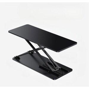 높이조절 모니터 받침대 리프트테이블 블랙 높낮이 키보드 모니터받침대