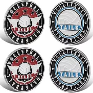 심판 훈련용 케이스 휴대용 토스 스포츠 코인 공식 방청용 배구 장비 2개 지름 1.5인치의 액세서리 포함