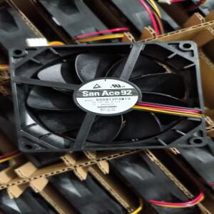 SANYO DENKI 9S0912P4M10 DC 12V 0.11A 90x90x25mm 4선 케이스 냉각 팬