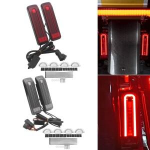 바이크 오토바이 LED 새들백 필러 인서트 라이트, 할리 투어링 일렉트라 글라이드 로드 스트리트 2014-2025