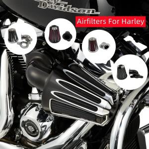 할리 XL 스포스터 M8 트윈 캠 FLT FXDLS 용 에어 클리너, 모터 액세서리, 대형 전방 필터, CNC