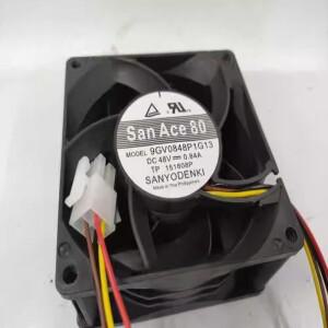 Sanyo Denki 9GV0848P1G13 DC 48V 0.84A 80x80x38mm 4선 서버 냉각 팬 고속 기류 CFM 쿨러