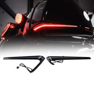 바이크 오토바이 후면 안장 가방 Softail Low Rider ST FXLRST El Diablo 2022-2024 용 LED 브레이크 라이