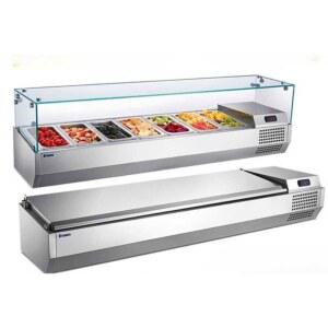 탁상형 업소용 토핑 식당 플랫타입 대형 셀러드바 냉장 샐러드바 피자 바트 냉동 플랫 밧드