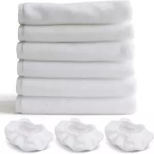 Waitbird 6팩 극세사 걸레 패드 및 3팩 다림질 천 세트 교체 호환 가능한 스팀 클리너 STCEU168 세척