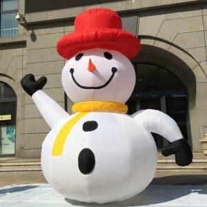 대형 눈사람 4m 야외 장 조형물 1m 줄타는산타 최신버전 풍선인형 업소 벽등반