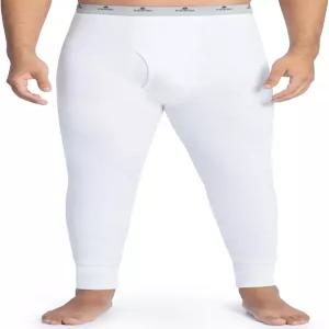 인데라 남성용 코튼 리브 니트 써멀 롱 존스 속옷 팬티
