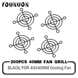 200 조각 40mm 팬 그릴 4cm 금속 와이어 손가락 보호기 가드 PC DC 4007/4010/4020/4025 냉각