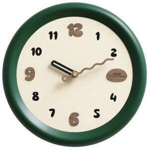 원형 딥그린 인테리어 벽시계 선물 아트 서재 노먼 북유럽 빈티지 초록색 고양이