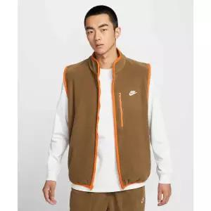 [국내매장판] 나이키 스포츠웨어 클럽 윈터라이즈드 베스트 M - 모스우드 브라운:캠프파이어 오렌지:화이트