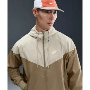 [국내매장판] 나이키 스포츠웨어 윈드러너 후드 자켓 재킷 M - 파라슈트 베이지:라이트 카키:화이트 DA0002