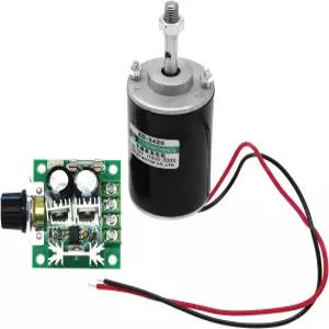 12V 30W 영구 자석 DC 모터 DIY 발전기용 3000RPM 고속 CW /CCW 전기 기어 및 노브 고효율 12V40V 10A PWM