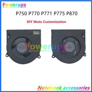 DIY 커스텀 음소거/하이 에어 CPU/GPU 쿨러 선풍기, Clevo P750 P771 P775DM2 P870TM DM2 DM3 GX8
