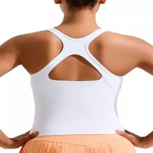 여성용 러닝걸 스포츠 브라 탈부착 가능한 패드가 있는 몰드 컵 압축 러닝 탑 AD 컵에 가장 적합합니다