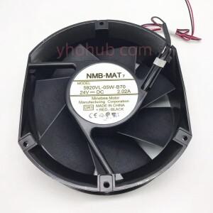NMB-MAT 5920VL-05W-B70 DR1 DC 24V 2.02A 172x150x50m 2선 서버 냉각 팬