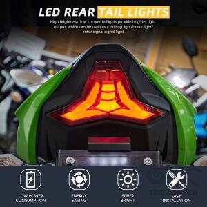 가와사키 닌자 400 250 ABS 2019-2023 바이크 오토바이 미등 리어 브레이크 턴 시그널 통합