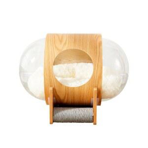 강아지 반려동물 선 스크래쳐하우스 캣하우스 원목