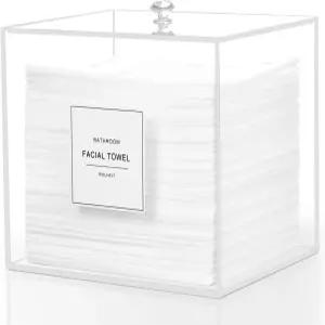 롤하이트 일회용 페이스 타월 홀더 아크릴 보관함 클린 스킨 클럽 클리어 용기 메이크업 리무버 천