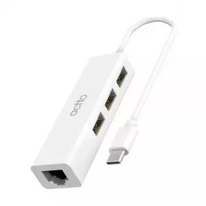 엑토 379ARA35 C타입 유선 랜카드 USB 3포트 멀티허브 HUBL-04