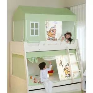 2층 침대 난방 암막 주니어 커튼 싱글 방한 유아 쌍둥이 텐트 겨울 사각 키