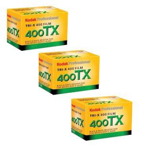 코닥 트라이 400TX 프로페셔널 ISO 400 노출 35MM 24 3팩 흑백 필름