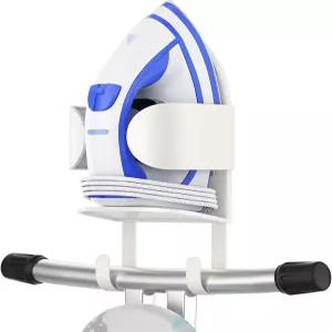 세탁실용 ORLESS 금속 대형 다림질 보드 홀더 벽걸이 걸이 다리미 후크 흰색