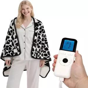 온열 웨어러블 숄 선물용 담요 전기 던지기 33x59인치 초호화 소프트 6가지 난방 레벨 및 5가지 타이머