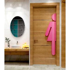 화장실남녀스티커 대형 남여 레드 홈데코 쇼핑몰 변기 5466화장실남여로고 블루