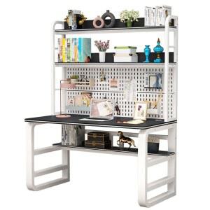 테이블 타공판 책상 화이트 악세사리 다층 칸막이 수납정리대 선반 책상타공판 메모판