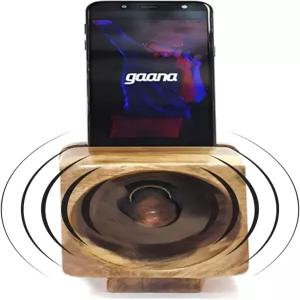 홈 드레스 나무 이동식 스탠드 휴대폰 스피커 홀더 핸드메이드 테이블탑 앰프 사무실 책상 장식 액세서리