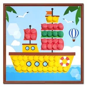 아트콘 꼴라주 만들기- 바다 배/유치원/어린이집/초등학교/방과후교실/아동센터/복지관/플레이/콘/아콘/만