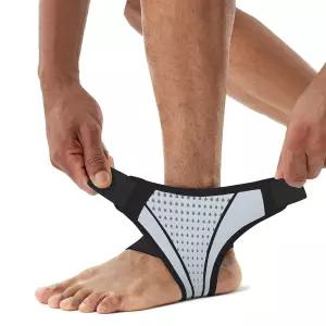 남녀용 빙보프로 발목 보호대1쌍 조절 가능한 지지 압박 슬리브 관절염 아킬레스건 달리기용 통기성 발